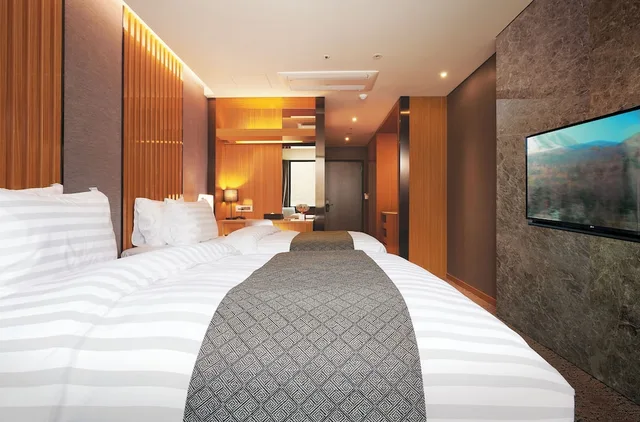 غرفة ديلوكس بسريرين منفصلين، Traum Valley Hotel (ex. Jeongseon Grand Intoraon Hotel) 3/6
