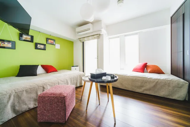 Semi Room, Concept, Twin Beds, 1 Double and 1 Single Bed, Hotel Axas Nihonbashi 1/1