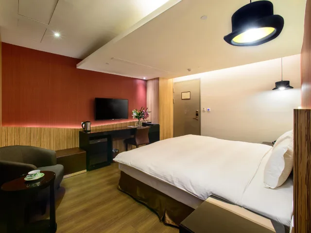 غرفة ديلوكس بسرير مزدوج، Stay Hotel Taichung Yizhong 1/2