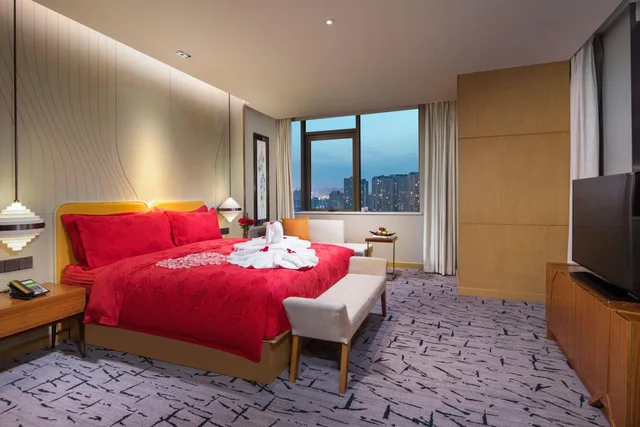 جناح بسرير كينج بغرفة نوم واحدة مع دخول الصالة، Holiday Inn Tianjin Xiqing 1/8