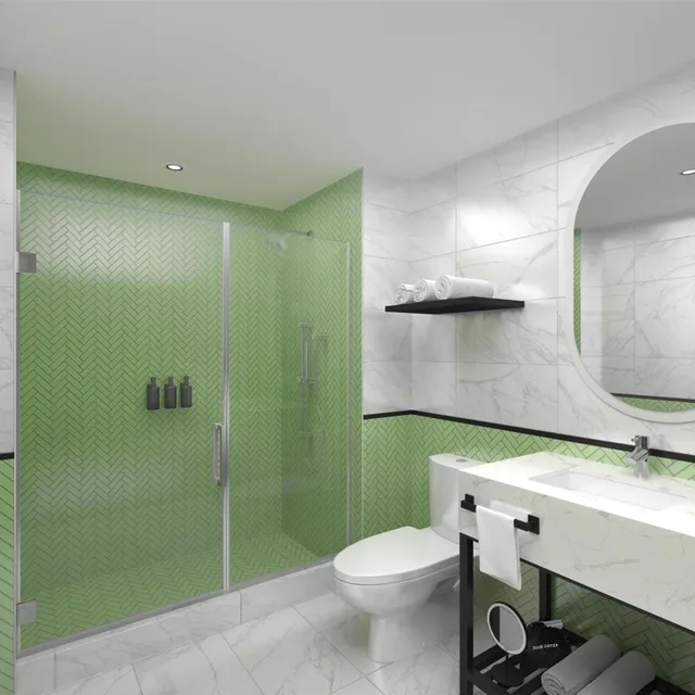 غرفة بسرير كينج بحوض استحمام لذوي الإعاقة، Hilton Miami Beach 2/2