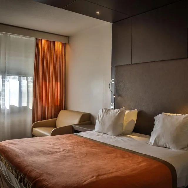 غرفة قياسية بسرير مزدوج، Hotel Spa Vatel 4/7