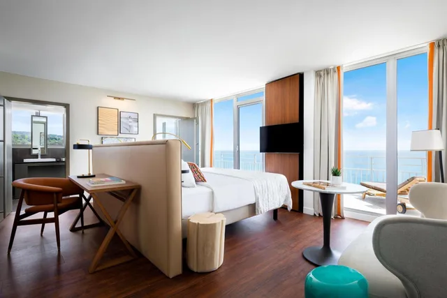 جناح جونيور بانورامي بسرير كينج بإطلالة على البحر، LE MERIDIEN NICE 1/5