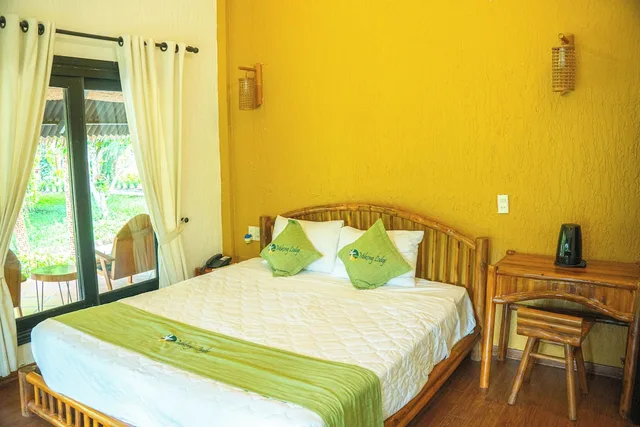غرفة سوبيريور بسرير مزدوج بإطلالة على الحديقة، Mekong Lodge Resort 2/3