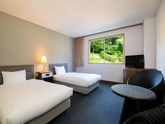 غرفة غربية بسريرين منفصلين، Kirishima Kokusai Hotel 1/1