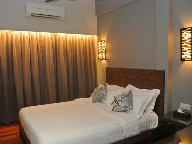 غرفة تنفيذية بسرير كوين بإطلالة على المدينة، Riverside Boutique Guesthouse 1/1