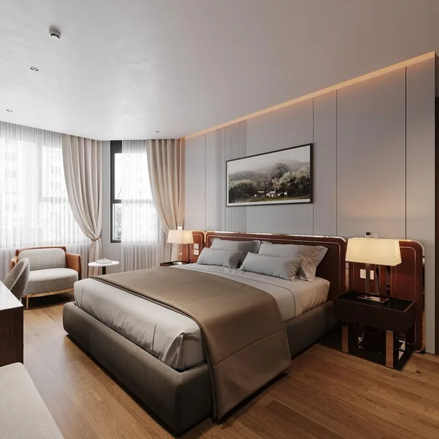 Deluxe, King Bed, City View, San Seize Hanoi Hotel 3/10