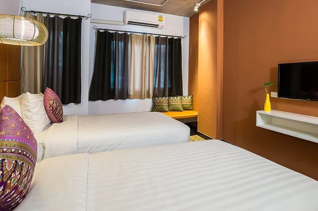 غرفة قياسية بسريرين منفصلين، Aim House Bangkok 3/7