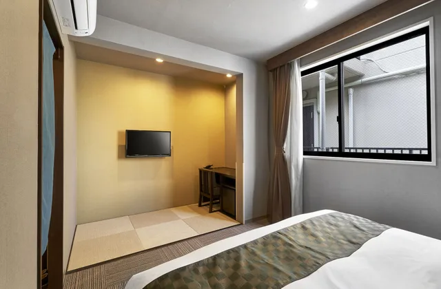 غرفة سوبيريور بفراش فوتون وسرير كينج وسرير فردي، Hotel Kuu Kyoto 7/10