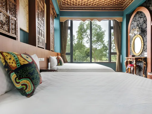 غرفة قياسية بسرير كينج بشرفة، The Dawn B&B 1/1