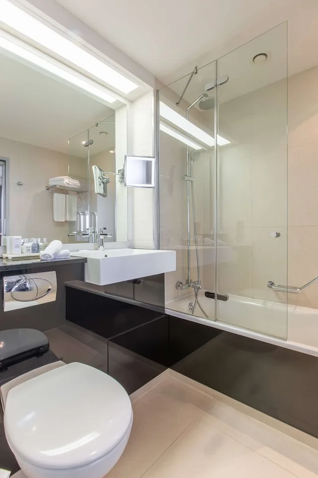 غرفة بريميوم بسرير كينج بإطلالة على النهر، Radisson Blu Hotel Hamburg 7/9