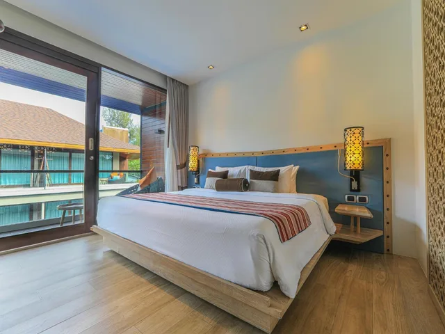 غرفة ديلوكس بسرير مزدوج بإطلالة على المسبح، Akira Lipe Resort 2/8