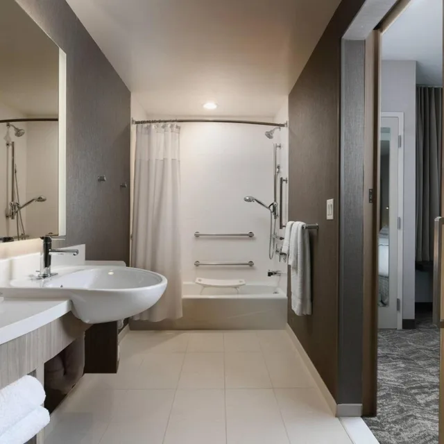 جناح بسرير كينج مع سرير سحّاب إضافي مع أريكة، Springhill Suites By Marriott Dallas Dfw Airport South/Centreport 3/6