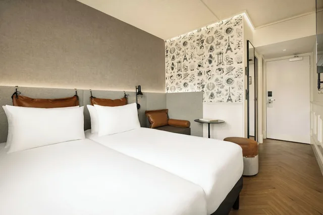 غرفة بسريرين منفصلين، Moxy Paris La Villette 2/10