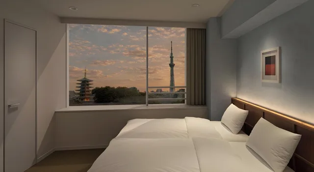 Premium, King and Twin Beds, City View, B Conte Asakusa 1/2