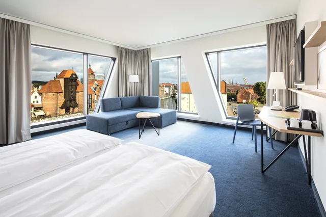 غرفة بريميوم بسرير كينج بإطلالة على النهر، Holiday Inn Gdansk - City Centre 4/10