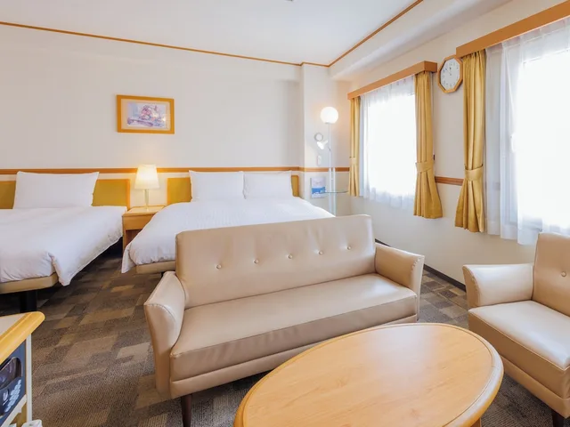 غرفة ديلوكس بسريرين منفصلين، Toyoko Inn Kokura-eki Shinkansen-guchi 1/2