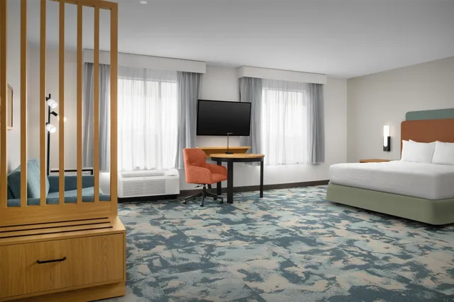 جناح بسرير كينج مع أريكة لذوي الإعاقة، Hampton Inn Suites Phoenix Chandler Fashion Center Az 2/8