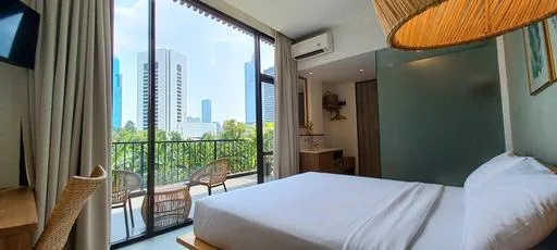 Go, Boho, Double Bed, Terrace, La Boheme Rooms and Coffee 1/1