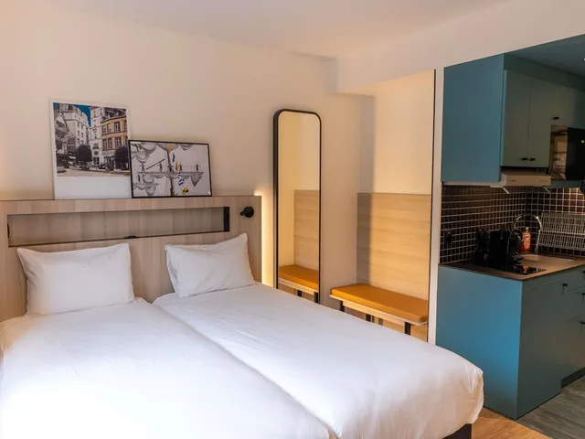 استوديو بسريرين منفصلين، Aparthotel Adagio Access Rouen Centre Cathedrale 1/10