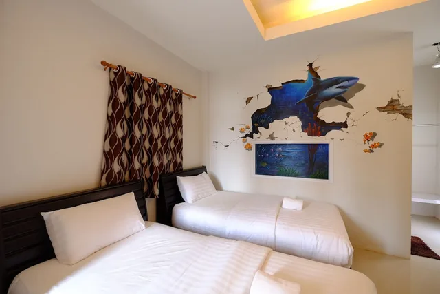 غرفة قياسية بسريرين منفصلين، Sixty Nine Resort 2/3
