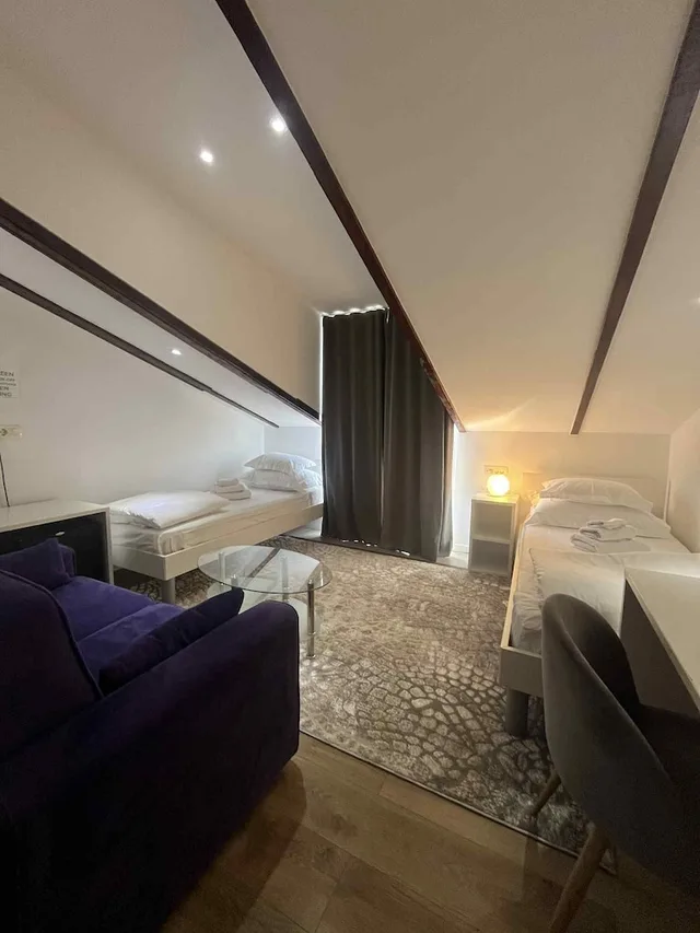 Room, Twin Beds, Sea View, Balcony, Attic، Dela 3/4