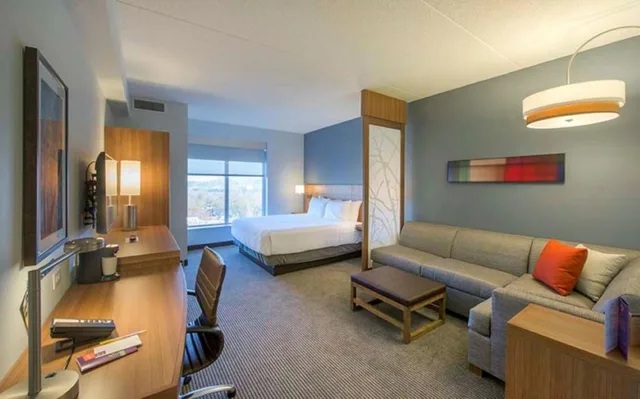 غرفة بسرير كينج بإطلالة على الجبل مع أريكة، Doubletree By Hilton Asheville Downtown 6/8