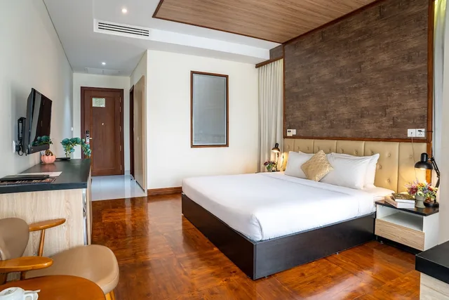 غرفة ديلوكس بسرير كينج بإطلالة على المدينة، LCS Hotel & Apartment 8/10