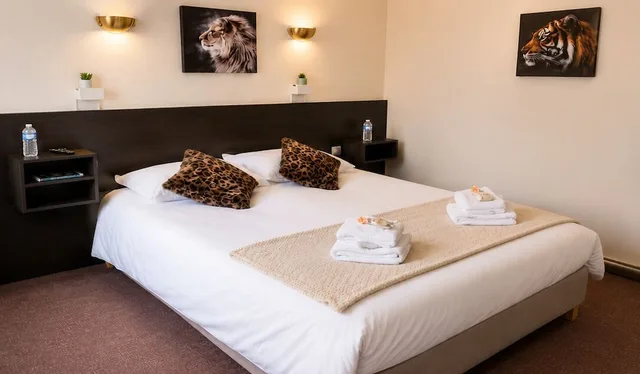 غرفة بسرير كوين، HOTEL LE LION D'OR 4/10