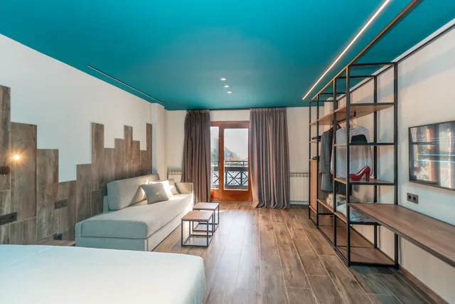 غرفة بريميوم بسريرين منفصلين مع أريكة، Ushuaia Mountain Hotel 1/7