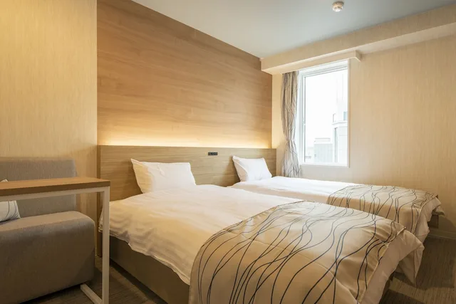 غرفة قياسية بسريرين منفصلين، Hotel Amanek Asahikawa 2/6