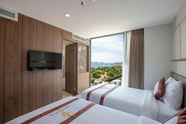 غرفة ديلوكس بسرير مزدوج أو سريرين منفصلين بإطلالة جزئية على البحر، Masova Hotel 4/6