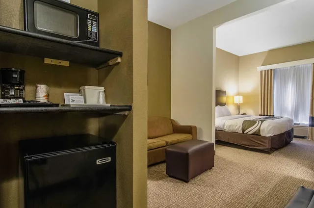 جناح بسرير كينج مع أريكة، Quality Suites Graham - Burlington South 4/4