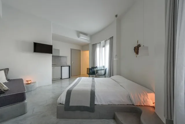 استوديو سوبيريور بسرير مزدوج وسرير فردي بجاكوزي، Anemomilos Hotel & Apartments 1/9