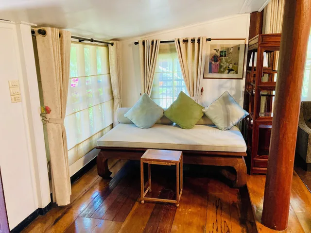 غرفة ديلوكس بسرير كينج بإطلالة على الحديقة، Ban Kaew Villas 2/10