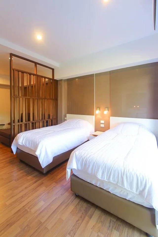 غرفة بسريرين منفصلين، Phudara City View Huahin 4/6
