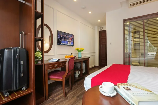 غرفة ديلوكس بسرير كوين بإطلالة على المدينة، HANOI LA VISION HOTEL 6/7