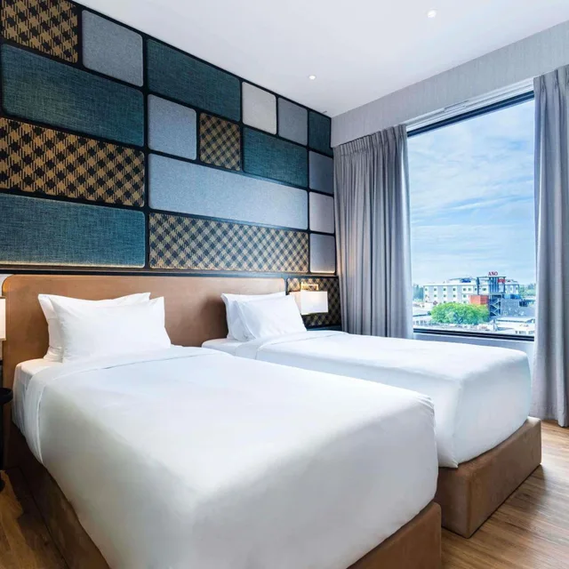 غرفة بريفيليج بسريرين منفصلين، Mercure Miri City Centre 2/10