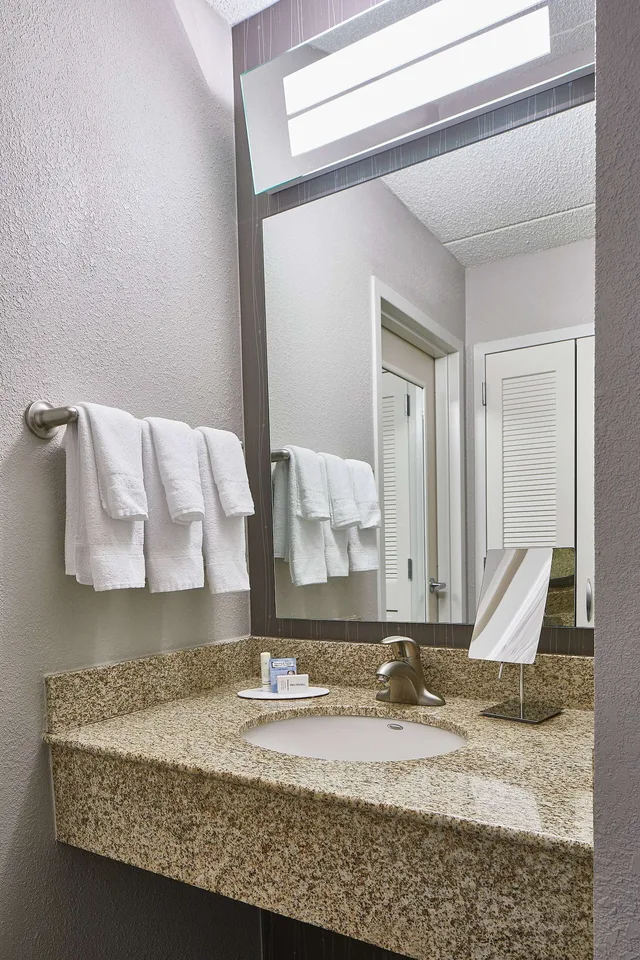 غرفة بسرير كينج مع أريكة، Sonesta Select Raleigh Durham Airport Morrisville 4/4