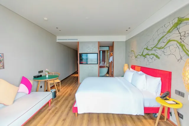 جناح تنفيذي بسريرين منفصلين بإطلالة على النهر، Central Plaza Hotel My Tho 5/10