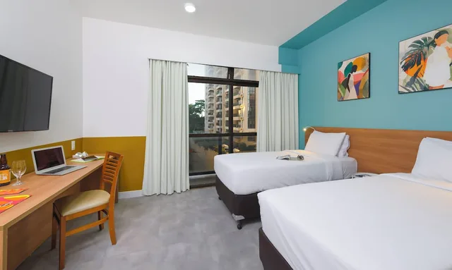 غرفة سوبيريور بسريرين منفصلين بشرفة، B&B HOTEL Rio de Janeiro Copacabana 4/10