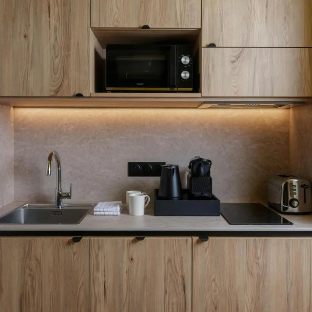 استوديو بسرير كينج بإطلالة على المدينة مع أريكة، Residence Inn by Marriott Lille 4/4