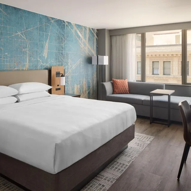 غرفة بسرير كينج أو سرير مزدوج، Washington Marriott At Metro Center 4/10