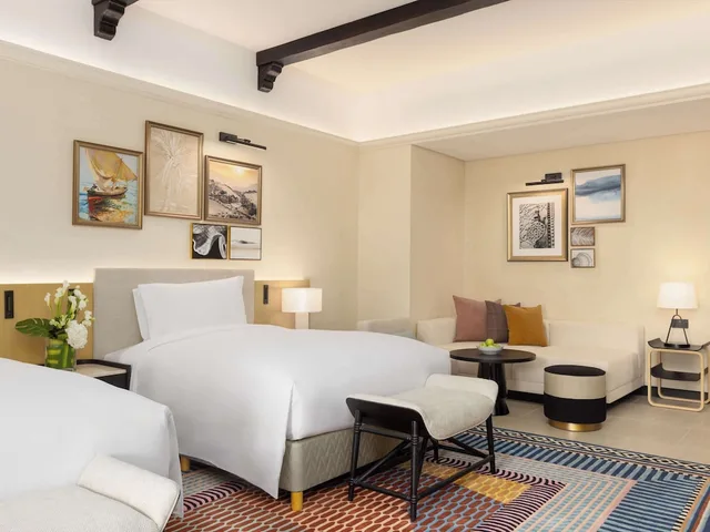 غرفة سوبيريور بسريرين كوين بإطلالة على البحر، Sofitel Ras Al Khaimah Al Hamra Beach Resort 3/10