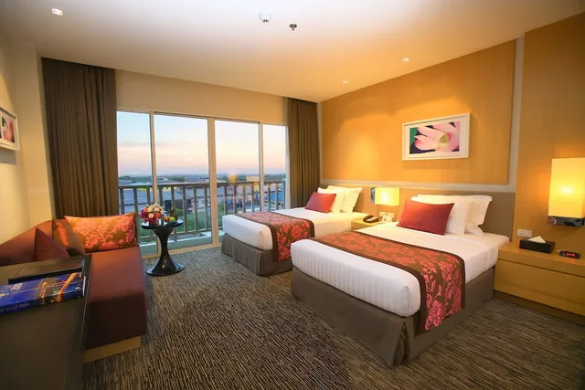 غرفة ديلوكس بسريرين منفصلين بشرفة، Amaranth Suvarnabhumi Hotel 12/20