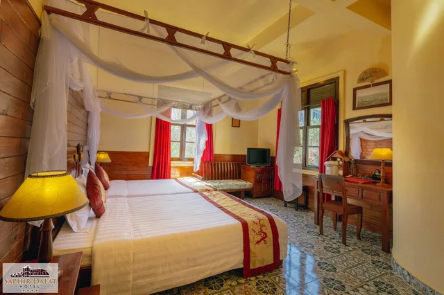غرفة ديلوكس بسريرين مزدوجين، Saphir Dalat Hotel 10/10