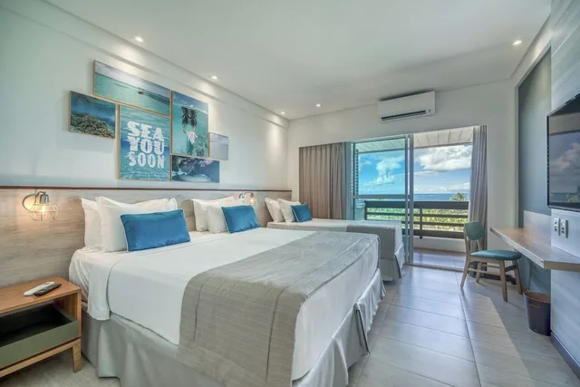 غرفة قياسية بسرير كينج وسرير فردي، Japaratinga Lounge Resort 2/4