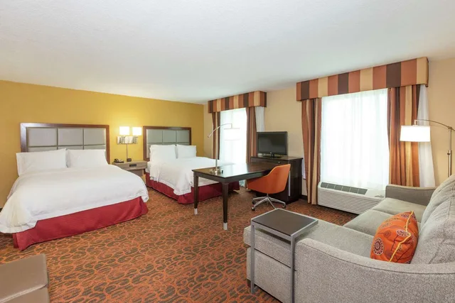 جناح استوديو بسريرين كوين مع أريكة، Hampton Inn And Suites Jacksonville Airport 2/5