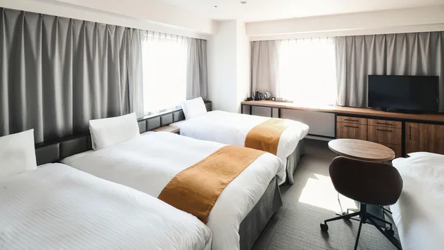 Semi Room, Deluxe, 2 Semi Double and Twin Beds, with Extra Bed، Vessel Inn Keisei Tsudanuma Ekimae 2/2