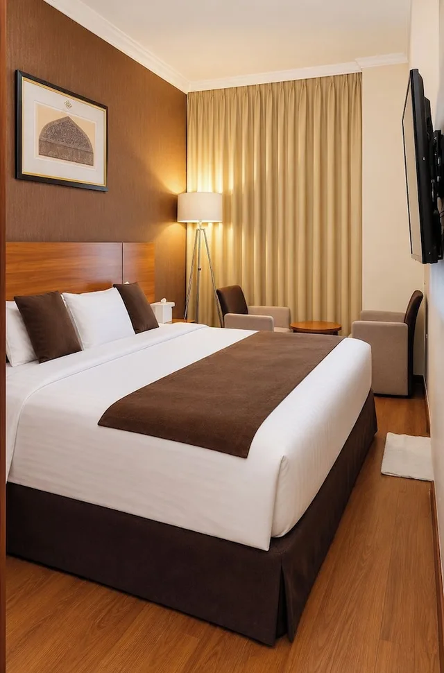 غرفة ديلوكس بسرير كوين، نور الثريا(Elaf AL-maqam Hotel Makkah Ajyad) 2/10